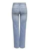 Only Onlblush Mid Straight Dnm Tai467 Noos Straight Leg Light Blue Denim - thumbnail