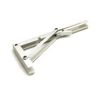 Plankdrager opklapbaar wit 300x130mm - thumbnail