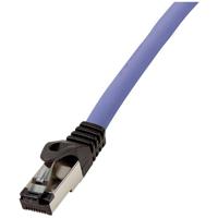 LogiLink CQ8106S RJ45 Netwerkkabel, patchkabel CAT 8.1 S/FTP 15.00 m Blauw Afscherming gevlochten, Halogeenvrij 1 stuk(s) - thumbnail