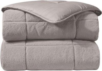 Zelesta Zelesta Teddybed Taupe 200x200 - Fluffy Teddy Dekbed zonder Overtrek