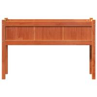 Plantenbakken met poten 2 st cm massief grenenhout waxbruin - thumbnail