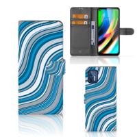 Motorola Moto G9 Plus | Telefoon Hoesje | Waves Blue - thumbnail