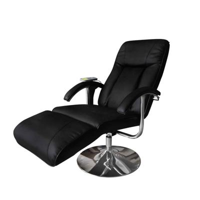 Massagestoel kunstleer zwart Massagestoel kunstleer zwart