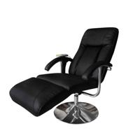 Massagestoel kunstleer zwart - thumbnail