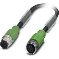 Phoenix Contact 1522998 Sensor/actuator connector, geassembleerd M12 Aantal polen (sensoren): 8 Stekker, recht, Bus, recht 3.00 m 1 stuk(s)