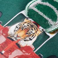 Kindershirt met lange mouwen racewagenprint 128 groen - thumbnail