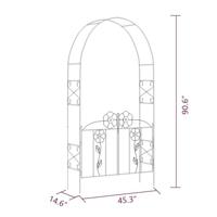 VidaXL Rozenboog met hekjes 230 cm - thumbnail