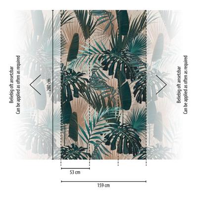 Livingwalls Metropolitan Stories. Travel Stories - Groen - Planten Behang - 391801