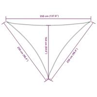 VidaXL Zonnescherm driehoekig 2,5x2,5x3,5 m oxford stof - thumbnail