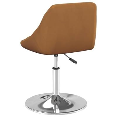 VidaXL Eetkamerstoelen draaibaar 2 st fluweel bruin VidaXL Eetkamerstoelen draaibaar 2 st fluweel bruin