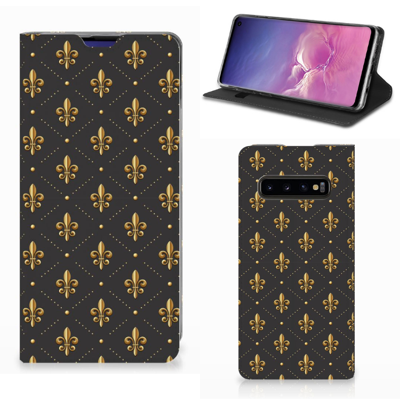 Samsung Galaxy S10 | Hoesje met Magneet | Franse Lelie Samsung Galaxy S10 | Hoesje met Magneet | Franse Lelie
