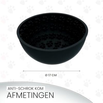 Eat Slow Live Longer Lick Mat Wobble Bowl Grey - thumbnail