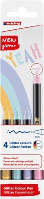 Fineliner edding 1200 f 4st glitter pastel ass Fineliner edding 1200 f 4st glitter pastel ass