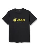 JAKO 6160 T-Shirt Promo - Zwart Gemeleerd/Citroen - S - thumbnail
