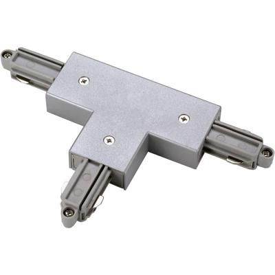 SLV 1-faseT-Connector 2 aarde rechts grijs - 143082