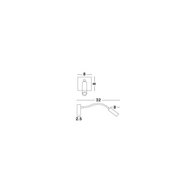 Lyora BedlampjeMadison chroom - 8128201