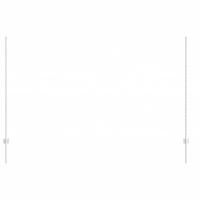 VidaXL Afrasteringspaal 5 pcs zilver 150 cm staal - thumbnail