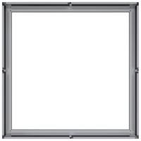 Plantenbak 80x80x30 cm gegalvaniseerd staal - thumbnail