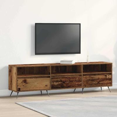 TV-kast Oud hout 150 x 30 x 44.5 cm Bewerkt hout