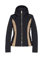 Goldbergh Classy Dames Wintersportjas Black/Latte 42 - thumbnail