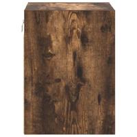 Garagewandkasten 2 st Spaanplaat gerookt eikenhout - thumbnail