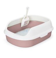 Nobleza Kattenbak met schepje - Open - Maat M - 48x35x18 cm - Bruin - thumbnail