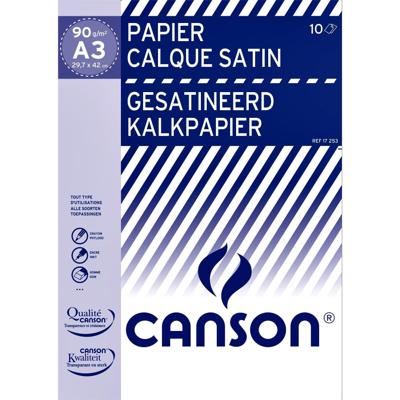 Canson kalkpapier ft 29,7 x 42 cm (A3), etui van 10 blad