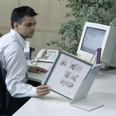 Durable Standaard voor bureaustandaard VARIO TABLE 10 - 5570 Rood, Geel, Groen, Blauw, Zwart DIN A4 Aantal meegeleverde displaypanels 10 - thumbnail