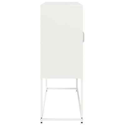 Dressoir 100,5x39x107 cm koudgewalst staal wit