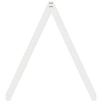 Kinderbedhuisje 209x85,5x88 cm massief grenenhout wit - thumbnail