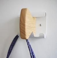 Unilux muurkapstok Aurora, wit, 1 haak - thumbnail