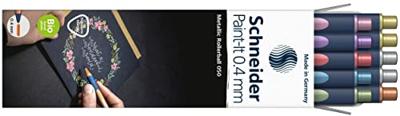Schneider S-ML05011503 Paint-It Metallic Rollerball 0.4 mm 10 Stuks Schneider S-ML05011503 Paint-It Metallic Rollerball 0.4 mm 10 Stuks