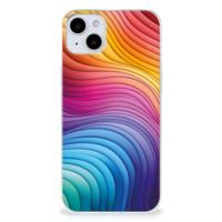 TPU Hoesje voor iPhone 15 Regenboog - thumbnail