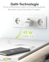 Goobay 65370 oplader voor mobiele apparatuur Hoofdtelefoons, Laptop, Smartphone, Tablet Wit AC Snel opladen Binnen - thumbnail