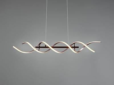 Trio Design led hanglampSequence geborsteld metaal - 341810205