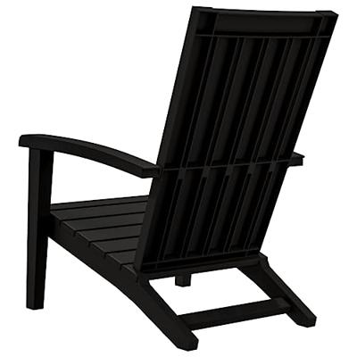 Tuinstoelen 2 st Adirondack polypropeen zwart