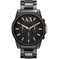 Horlogeband Armani Exchange AX2094 Roestvrij staal (RVS) Zwart 22mm - thumbnail