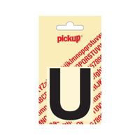 Deco letter u helvetica zwart 60 mm Pickup - Pickup - thumbnail