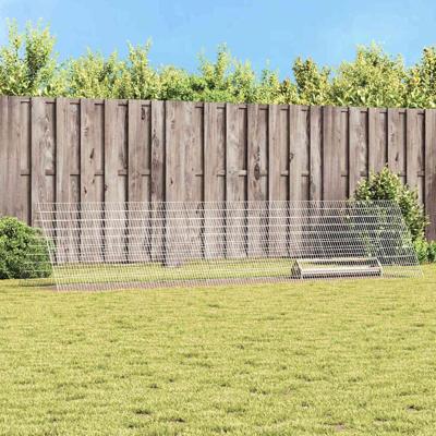 Kippenhok Zilver 430 x 100 x 85 cm Gegalvaniseerd staal