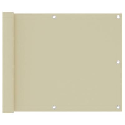 Balkonscherm 75x500 cm oxford stof crme