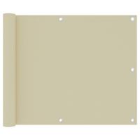 Balkonscherm 75x500 cm oxford stof crme - thumbnail
