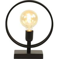 Tafellamp 25x10x30 cm RUDRA mat zwart - thumbnail