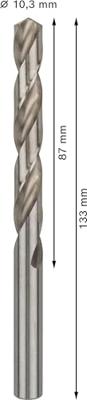 Bosch Accessoires Metaalboren HSS-G, Standard 10,3 x 87 x 133 mm 5st - 2608585524