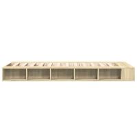 Bedframe bewerkt hout sonoma eikenkleurig 90x200 cm - thumbnail