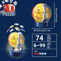 Ravensburger 3d puzzel pokémon nachtlamp, 72st. - thumbnail