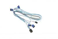 Supermicro CBL-SAST-0810 0,75 m 12 Gbit/s Serial Attached SCSI (SAS) kabel - seriële Attached SCSI (SAS) kabels (0,75 m, 12 Gbit/s, MiniSAS HD SFF-8643, 4x SATA, rechts) - thumbnail