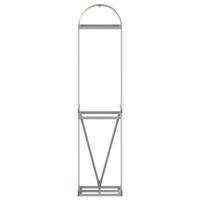 Haardhoutopslag 40x45x170 cm gegalvaniseerd staal lichtbruin - thumbnail