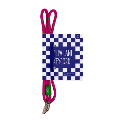 Pepa Lani Keycord Flower Happy Pink & Green