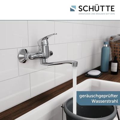 Schutte ORAZI ééngreepsmengkraan keuken | wandmontage | chroom
 - 36760 - 36760