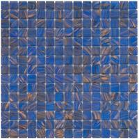 Mozaiek Amsterdam Goud Midden Blauw 2,0x2,0 - thumbnail